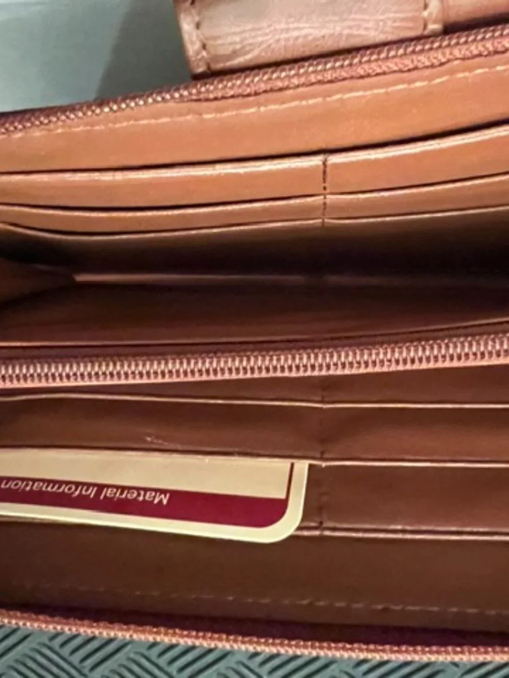 Vintage Buxton 6 Ring Binder Agenda Day Planner British Tan Leather Pgs Included